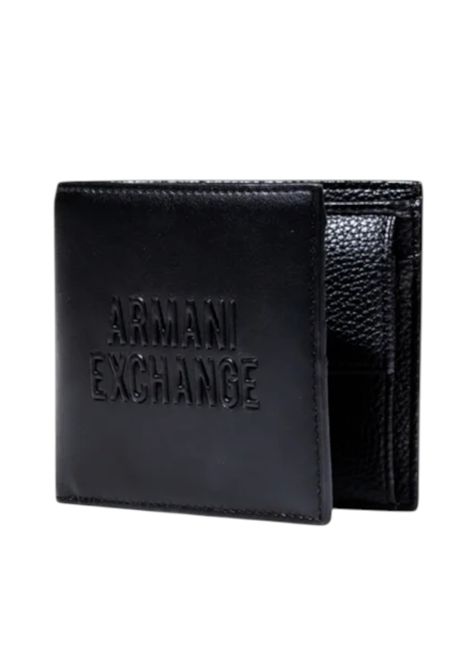 Portafoglio a libro con logo a rilievo ARMANI EXCHANGE | Portafogli | XM000167 AF17211UC001